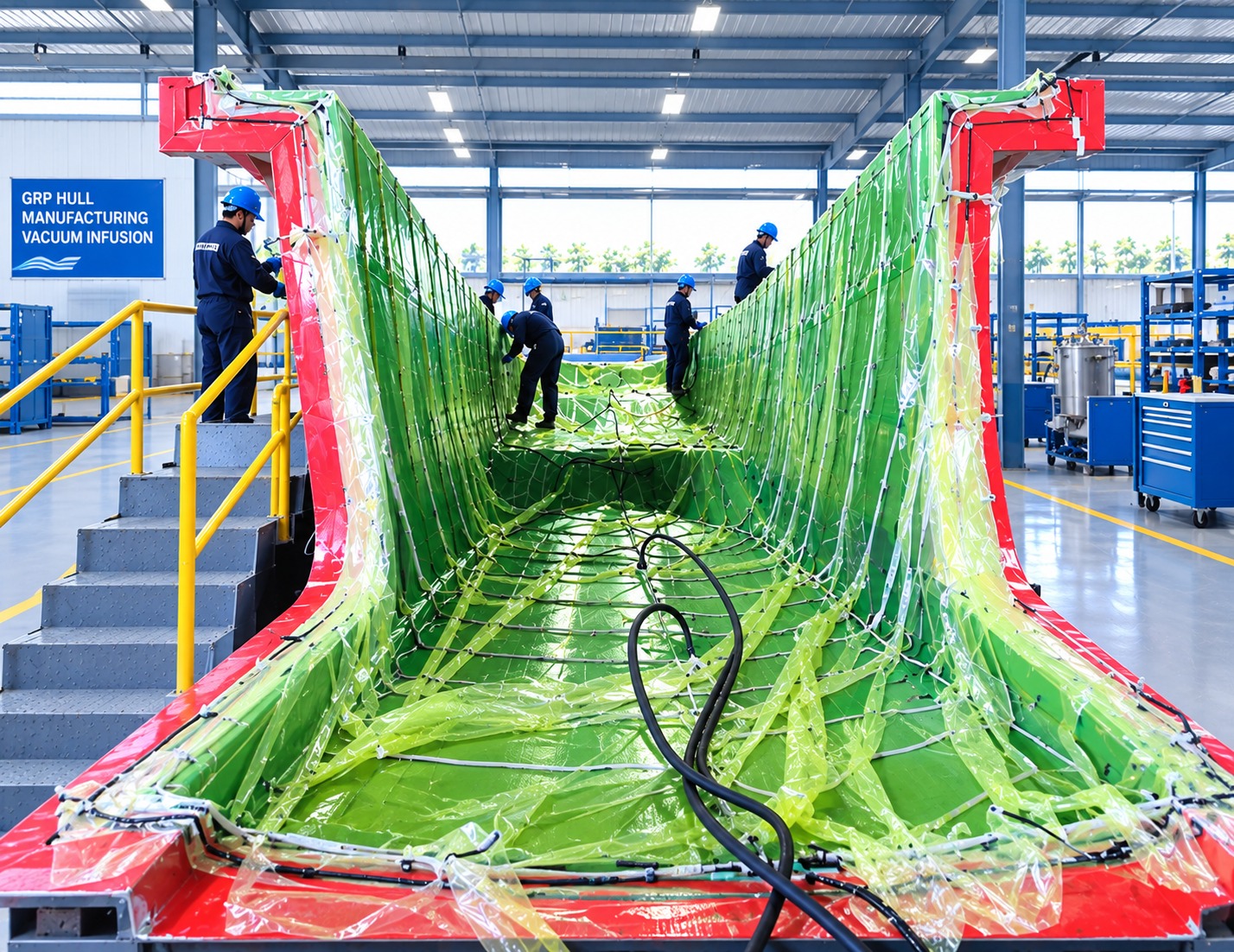 Dry Glass Fibre Layering